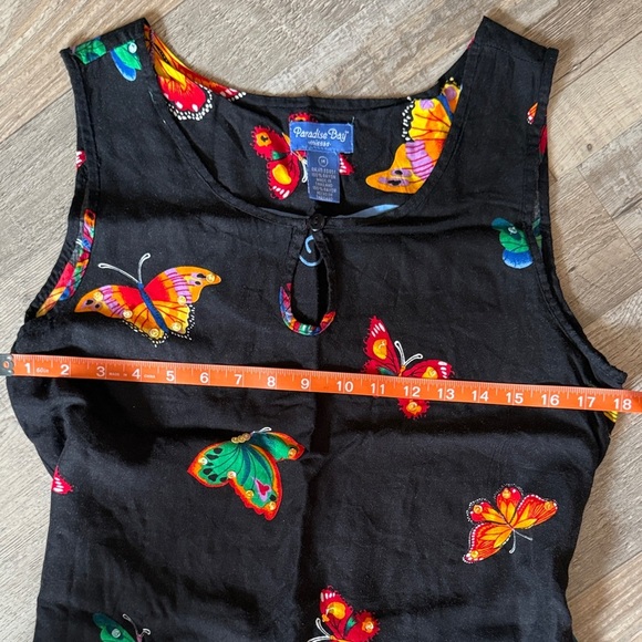 Paradise Bay Colorful Butterfly Print Women’s Dress size M - Picture 6 of 8